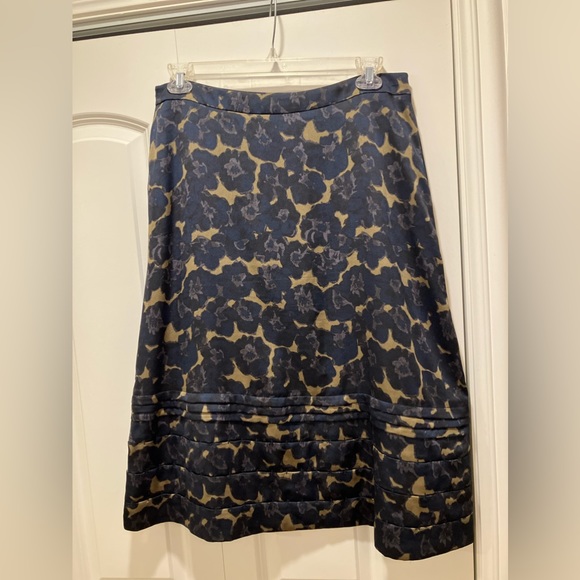 Blue / Beige A Line Skirt Size 12 - Picture 1 of 6